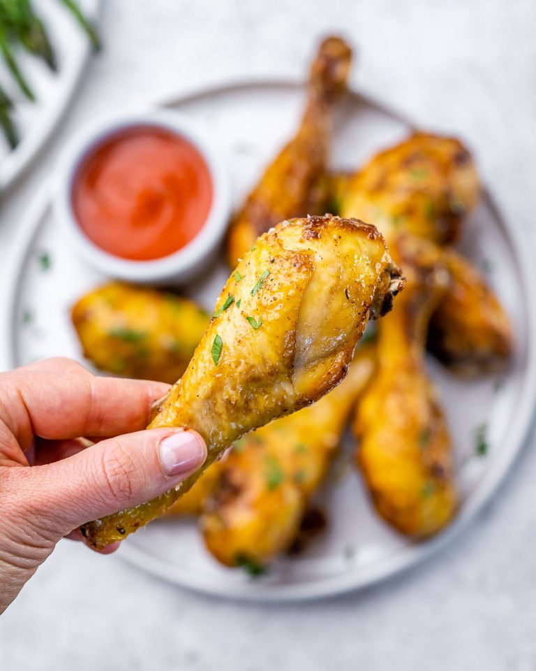 Air Fryer or Oven Roasted Cajun Drumsticks Clean Food Crush