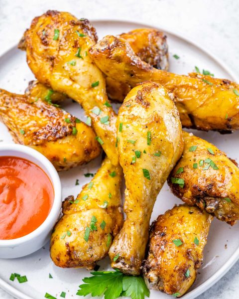 Air Fryer or Oven Roasted Cajun Drumsticks | Clean Food Crush