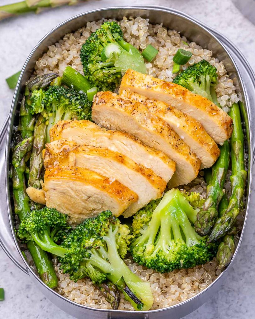 Green Veggie & Chicken Meal Prep Bowls Clean Food Crush