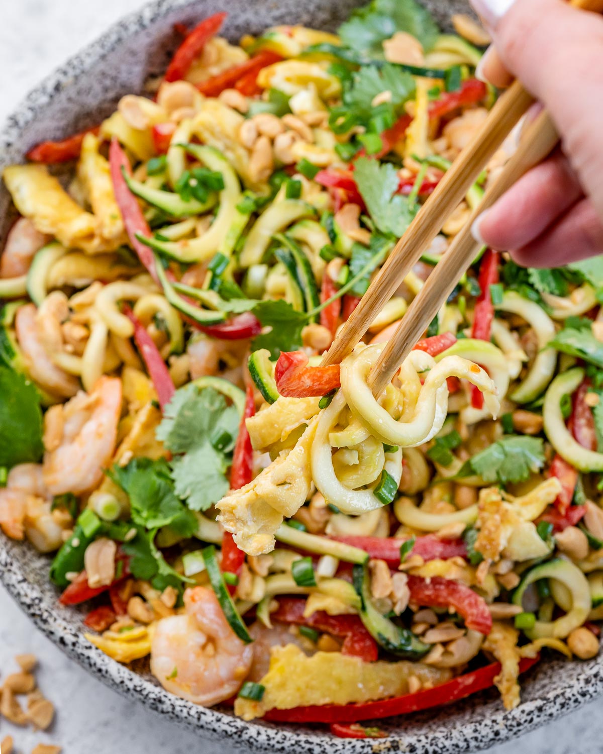 Spiralized Veggie Pad Thai - Life Made Simple