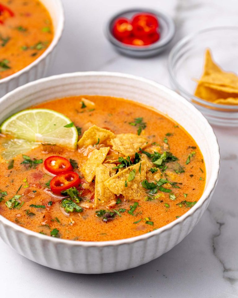 Quick Chicken Tortilla Soup | Clean Food Crush