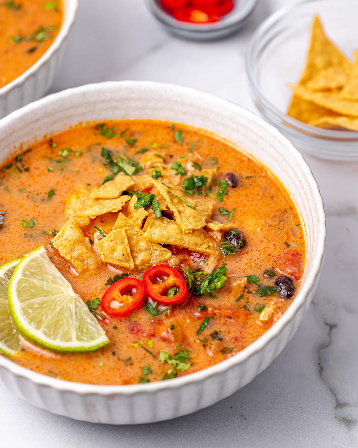 Chicken Tortilla Soup - Eat Yourself Skinny