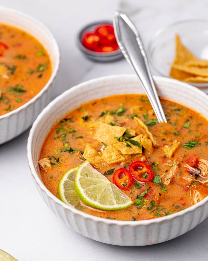 Quick Chicken Tortilla Soup | Clean Food Crush