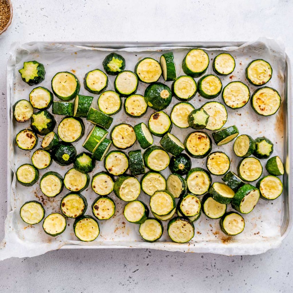 Sesame Roasted Baby Zucchini | Clean Food Crush