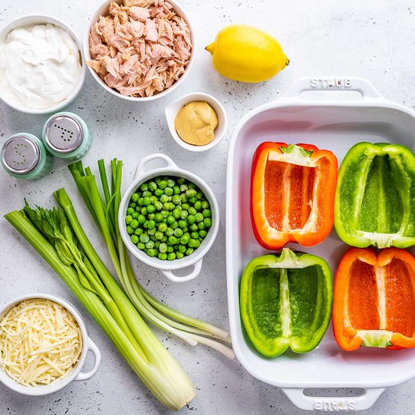 Tuna Melt Stuffed Peppers Clean Food Crush