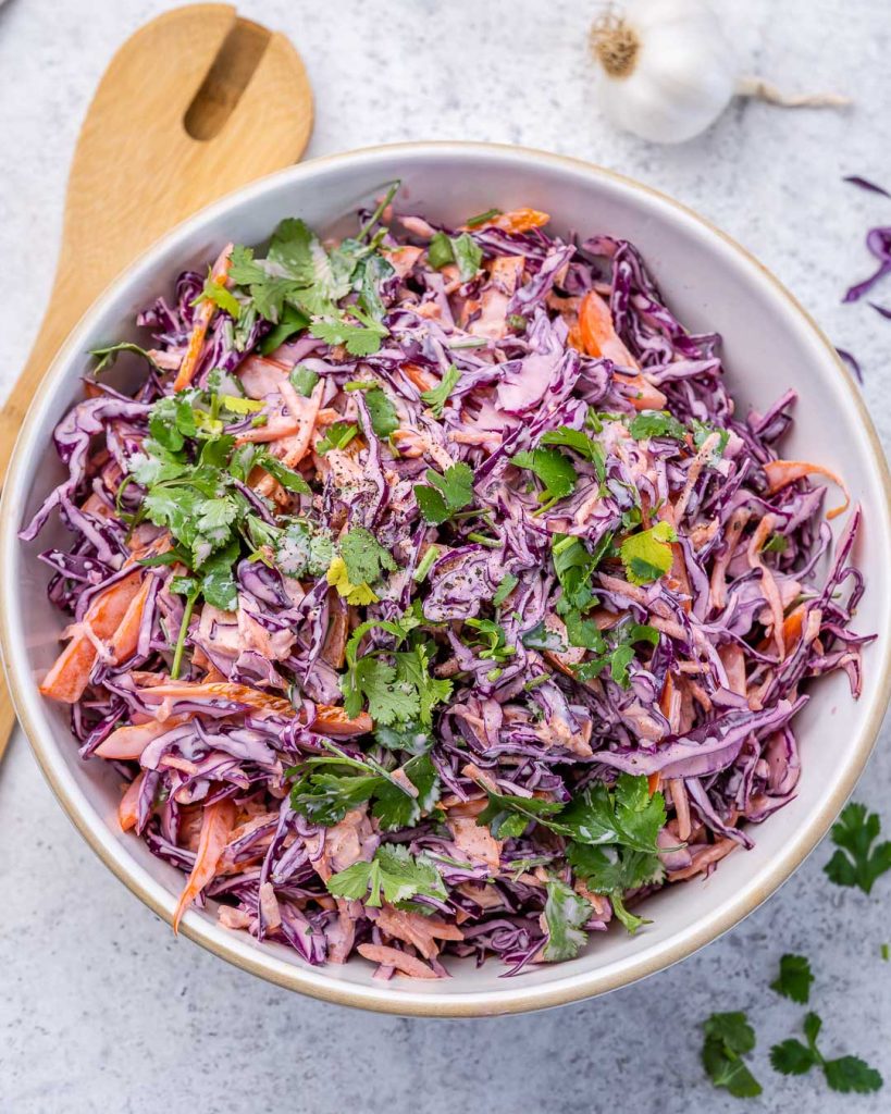 Zesty Purple Cabbage Slaw | Clean Food Crush