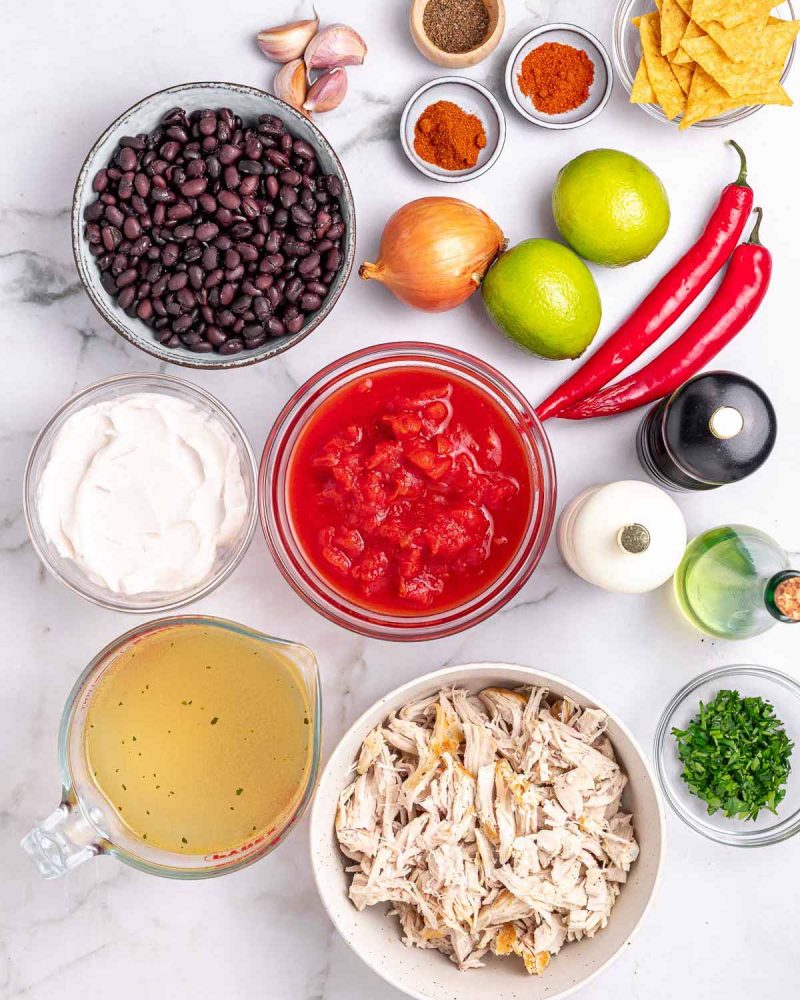 Quick Chicken Tortilla Soup | Clean Food Crush