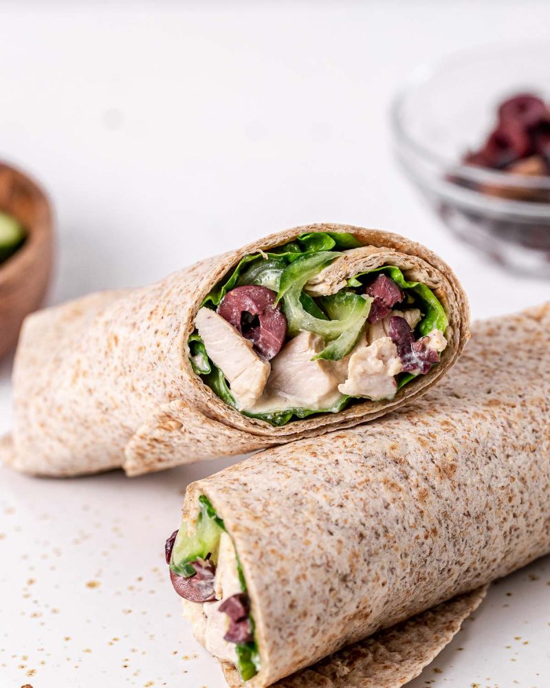 Chicken Caesar Salad Wraps | Clean Food Crush