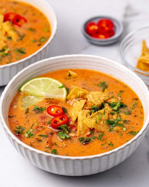 Quick Chicken Tortilla Soup | Clean Food Crush
