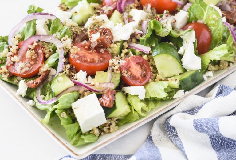 Mediterranean Inspired Quinoa Salad | Clean Food Crush