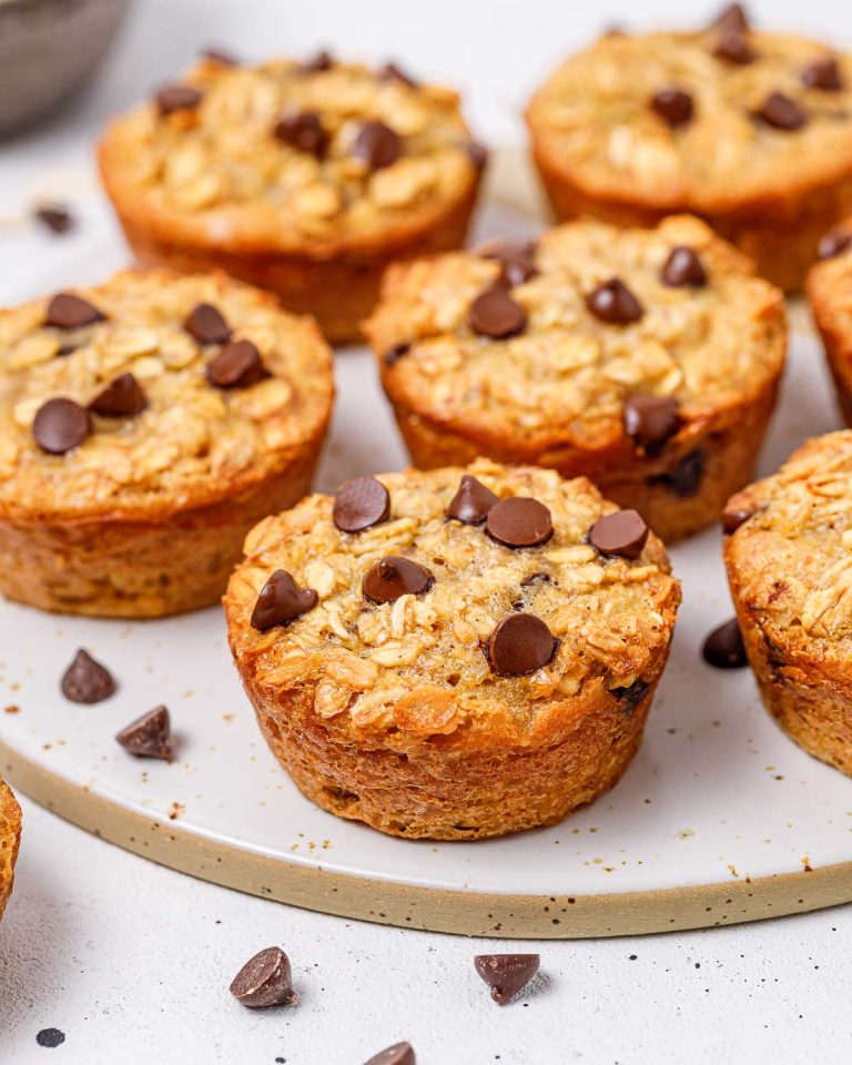 Peanut ButterChocolate Chip Oat Muffins Clean Food Crush