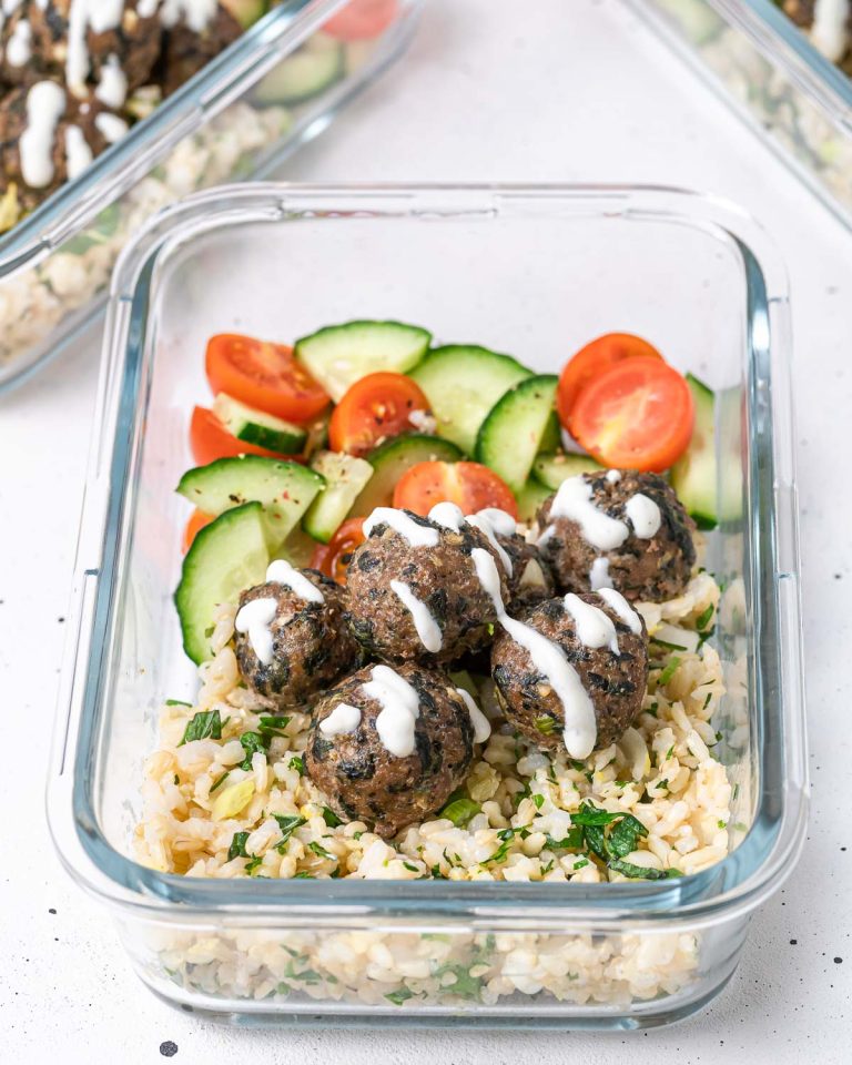 Beef Spinach Meatballs for Meal Prep Clean Food Crush