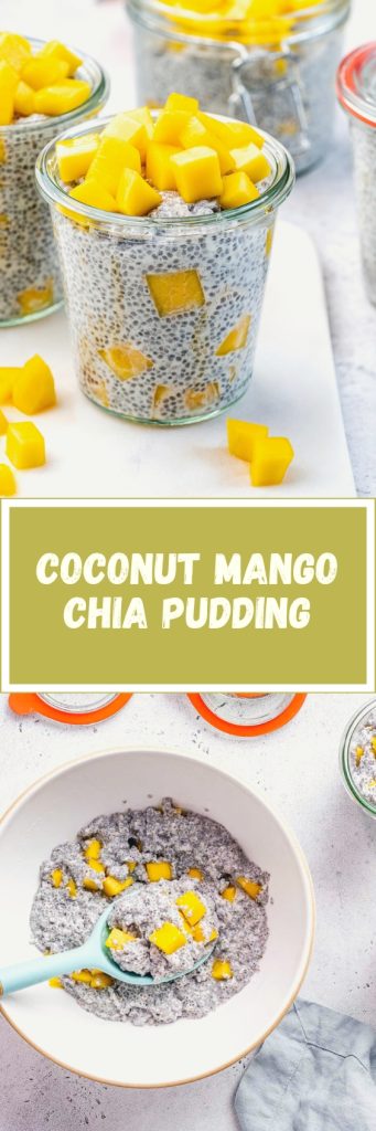 Coconut Mango Chia Pudding | Clean Food Crush
