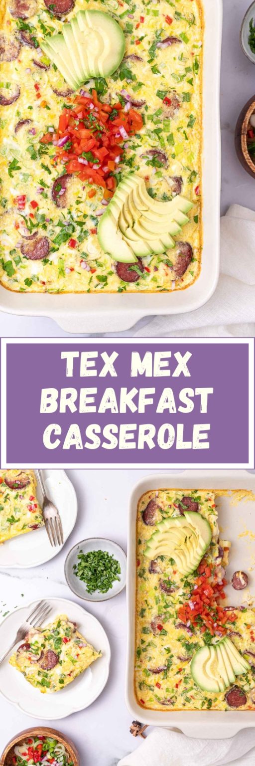 Tex-Mex Style Breakfast Casserole | Clean Food Crush