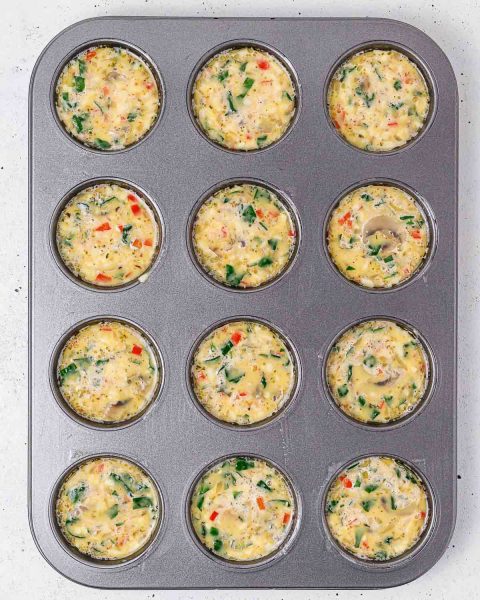 Spinach + Mushroom Egg Muffins | Clean Food Crush