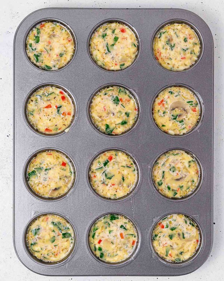 Spinach + Mushroom Egg Muffins Clean Food Crush