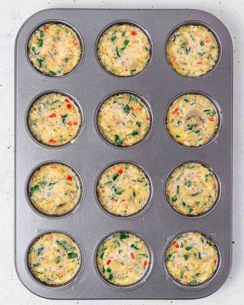 Spinach + Mushroom Egg Muffins Clean Food Crush