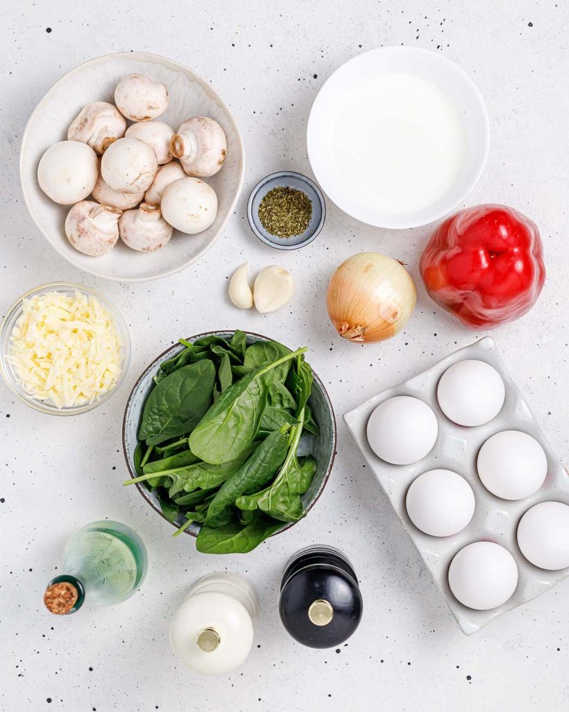 Spinach + Mushroom Egg Muffins | Clean Food Crush