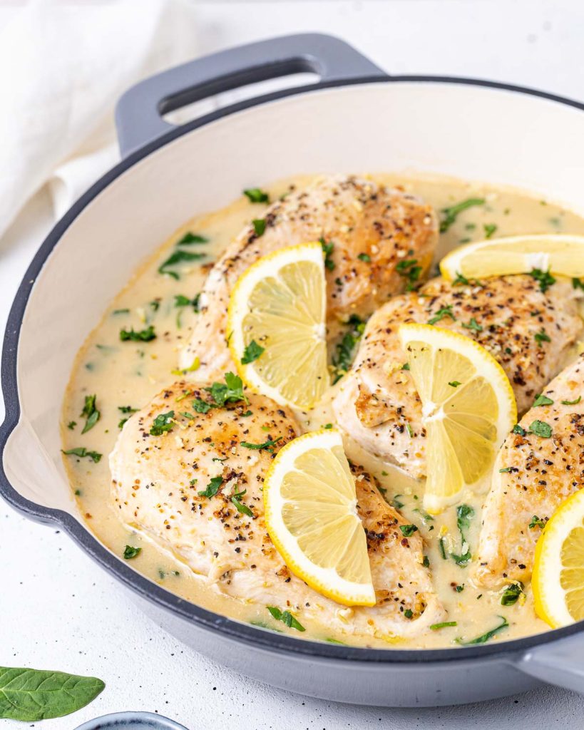 Creamy Chicken and Spinach | Clean Food Crush