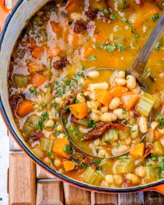 Budget-Friendly Clean Eating Creamy Bean Soup | Clean Food Crush