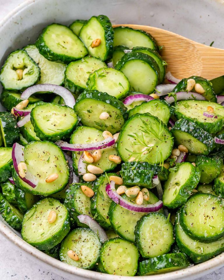 Fresh Cucumber Dill Salad 🥒🌞 Clean Food Crush