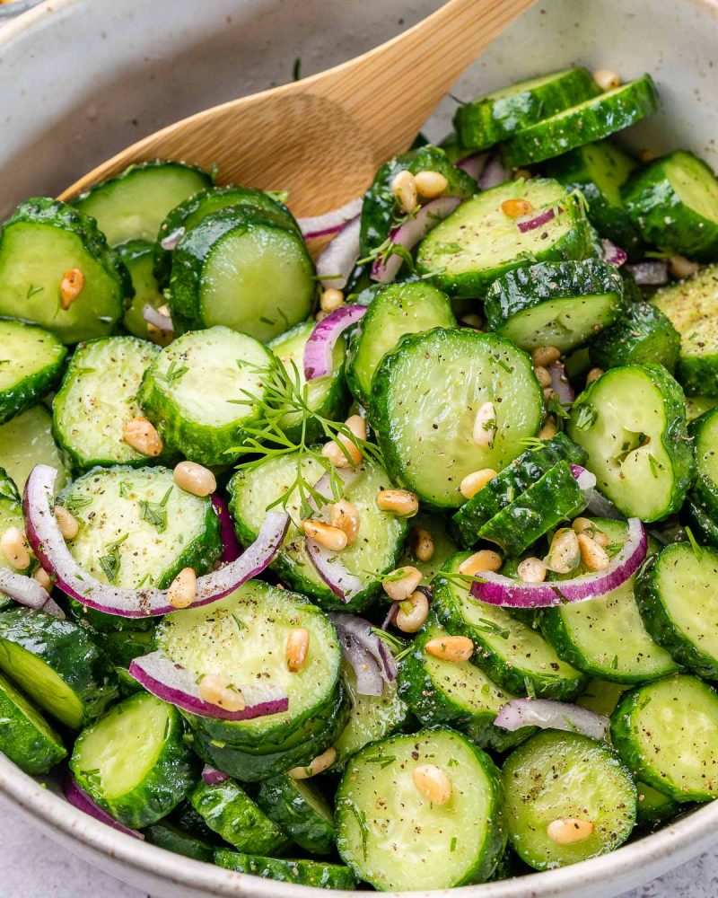 Fresh Cucumber Dill Salad 🥒🌞 Clean Food Crush
