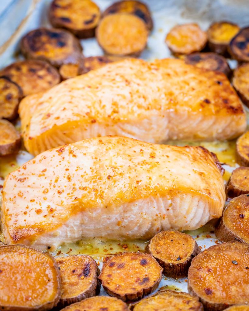Maple Mustard Baked Salmon 🍯🐟 | Clean Food Crush