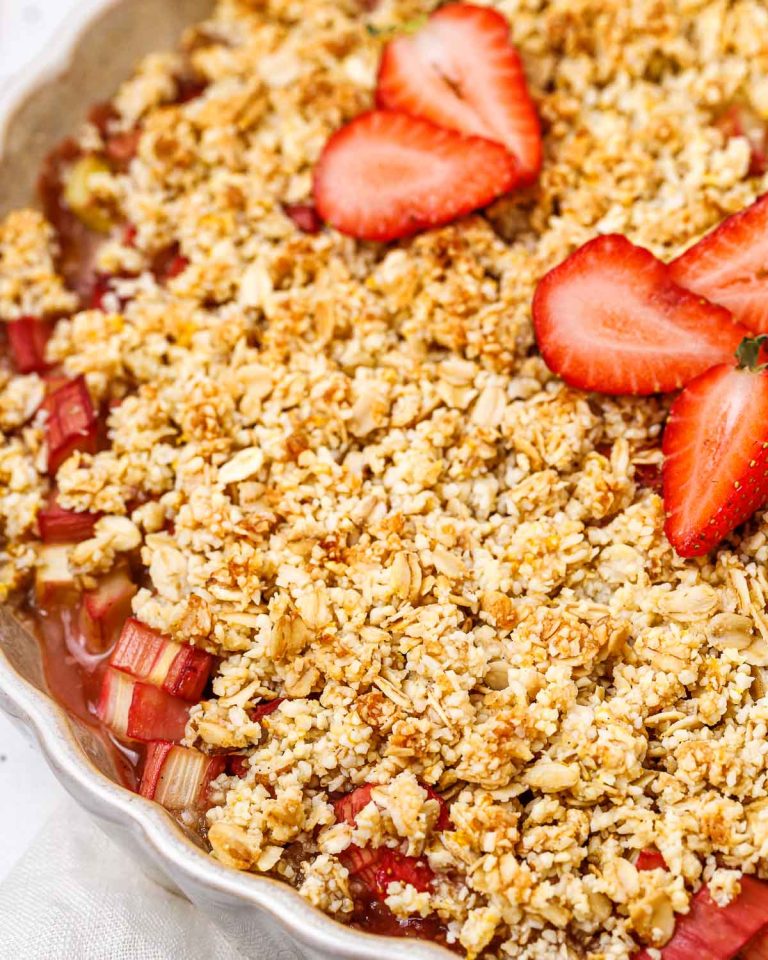 Strawberry Rhubarb Crisp Clean Food Crush