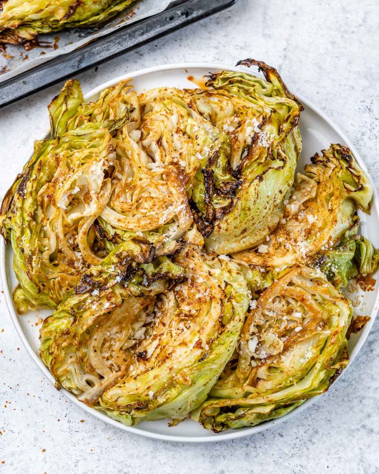 Roasted Parmesan Cabbage Clean Food Crush