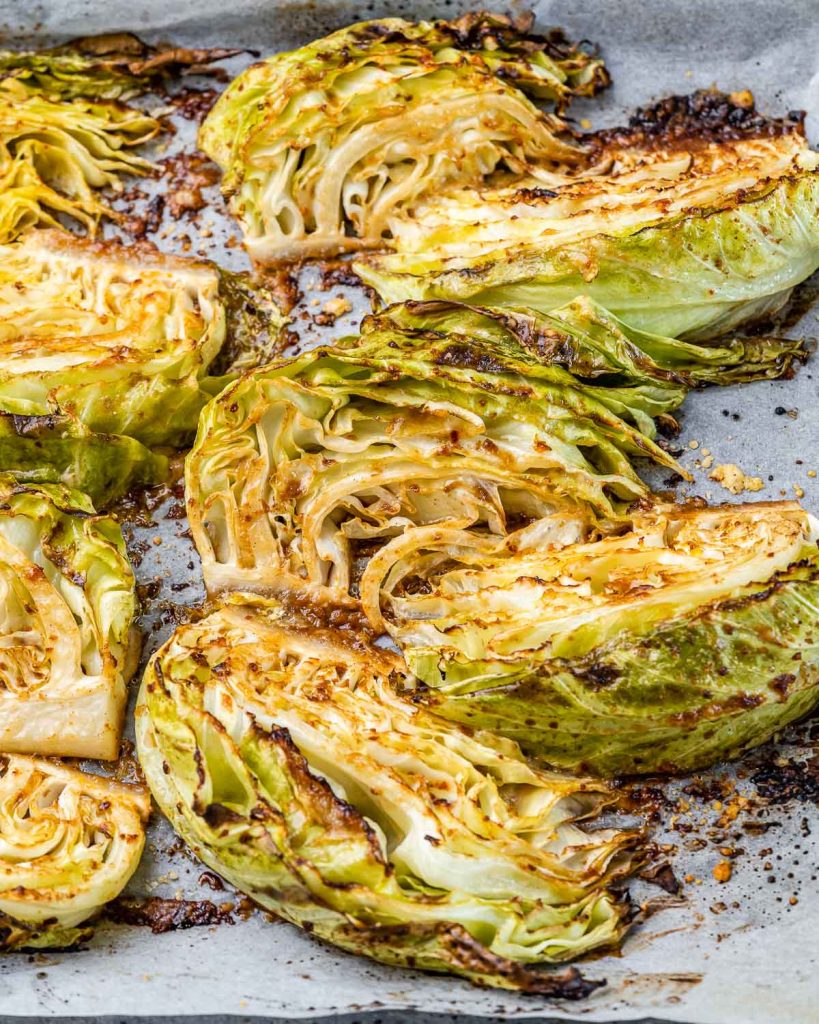 Roasted Parmesan Cabbage | Clean Food Crush