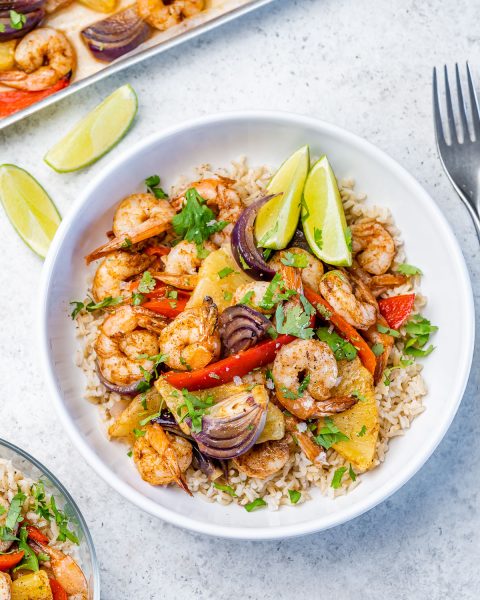 Jerk Shrimp With Pineapple Bowls 