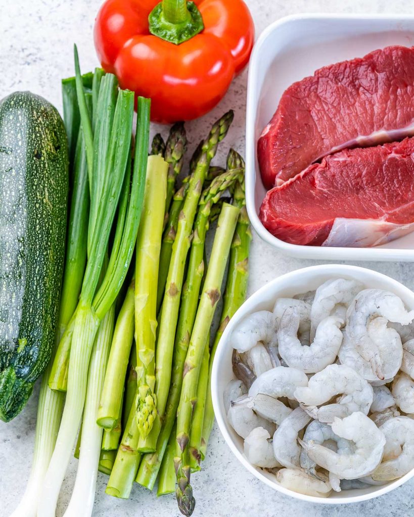 Quick Steak + Shrimp Skillet | Clean Food Crush