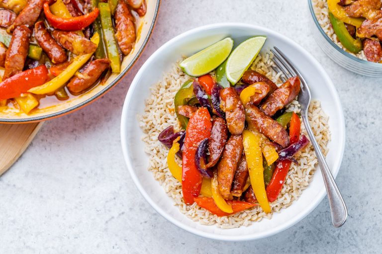 Sausage Fajita Meal Prep Bowls | Clean Food Crush