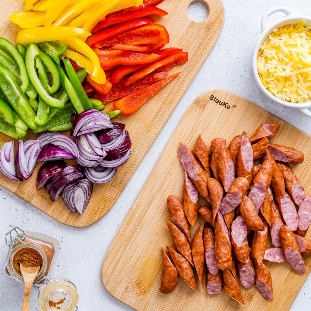 Sausage Fajita Meal Prep Bowls Clean Food Crush