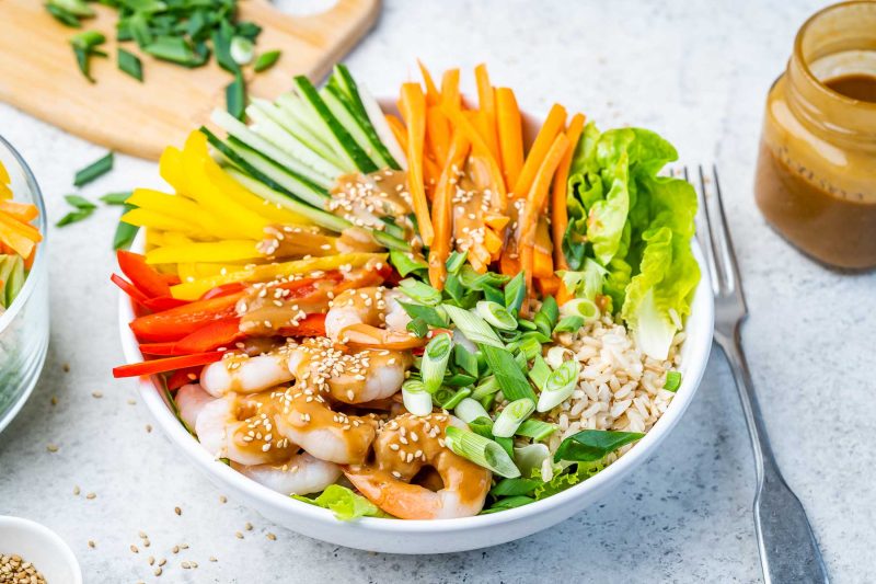 Tangy Spring Roll Bowls | Clean Food Crush