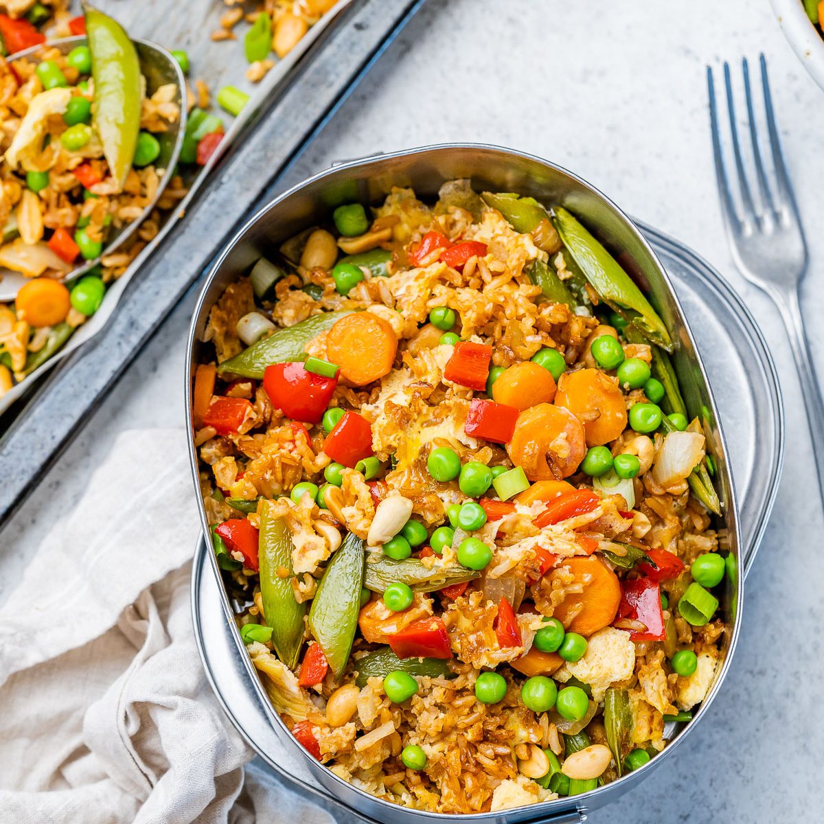 Easy Sheet Pan Fried Rice (Ready in 30 Minutes!) - Kirbie's Cravings