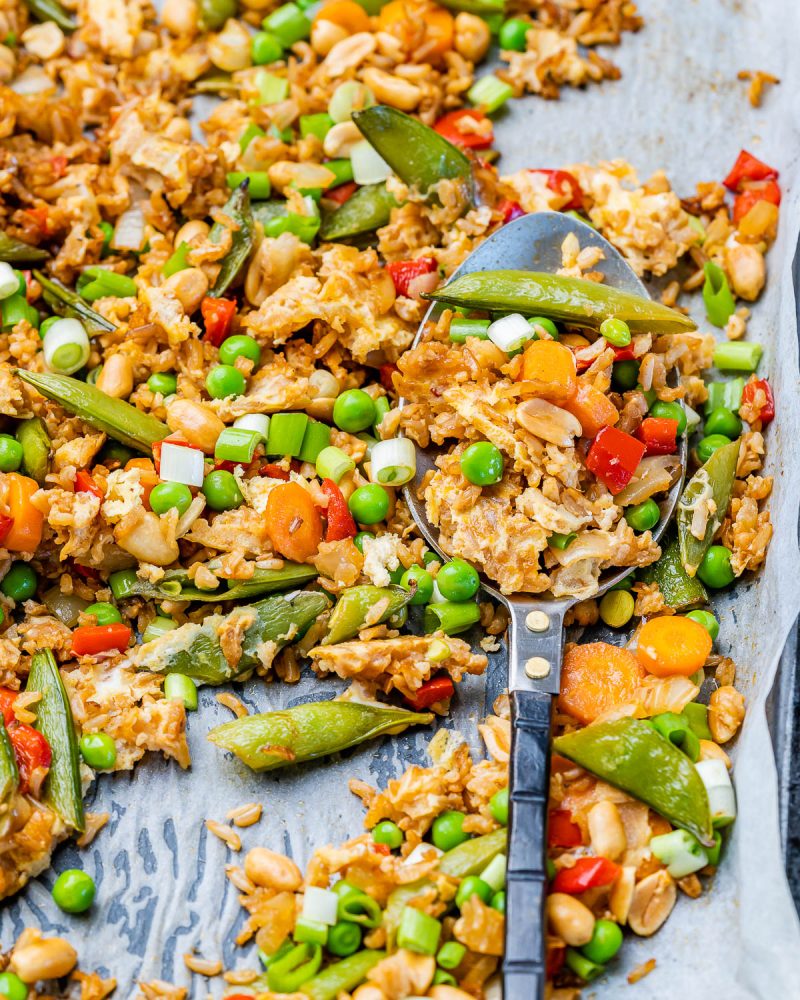 Sheet-Pan “Fried” Rice | Clean Food Crush