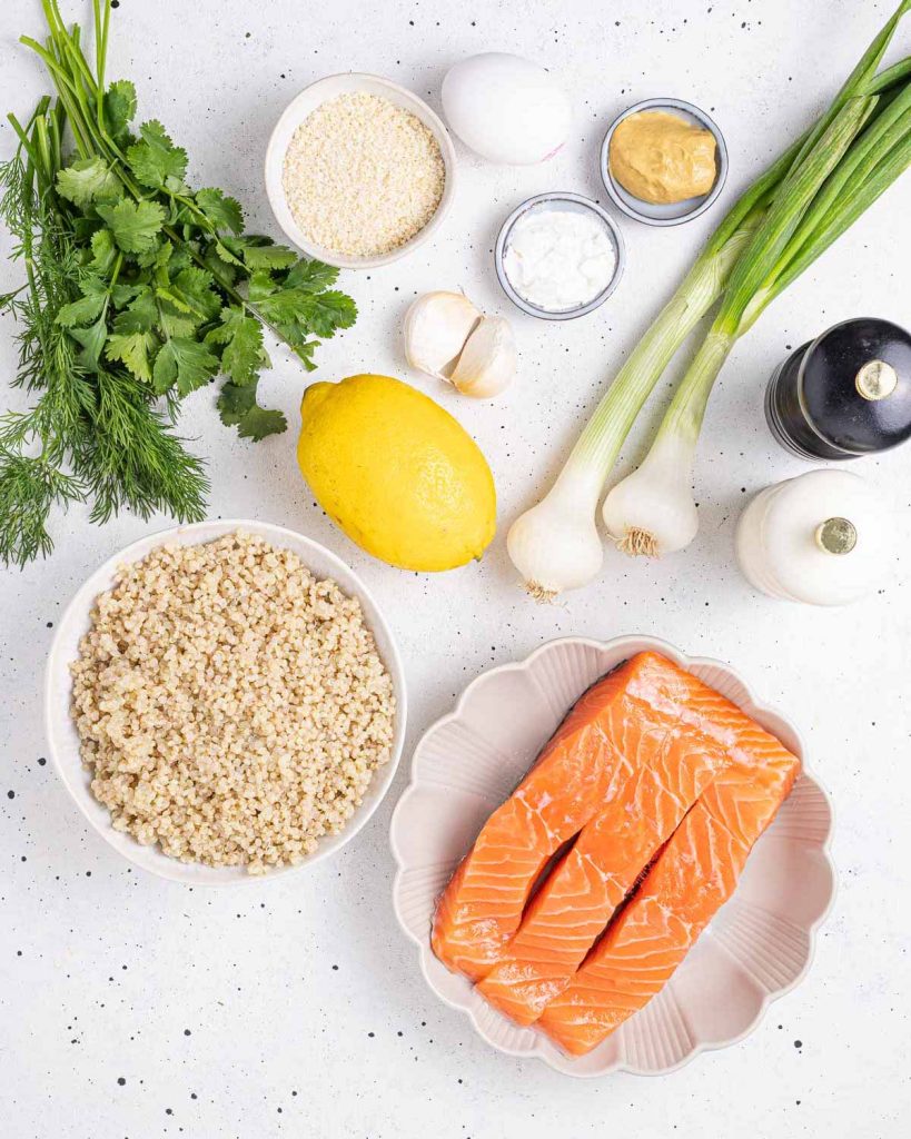 Salmon Balls + Herbed Quinoa for Meal Prep Clean Food Crush