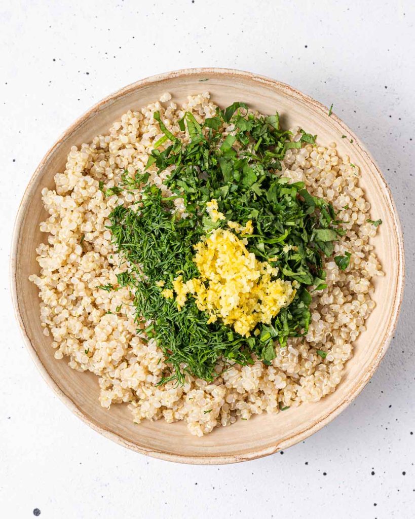 Salmon Balls + Herbed Quinoa for Meal Prep Clean Food Crush