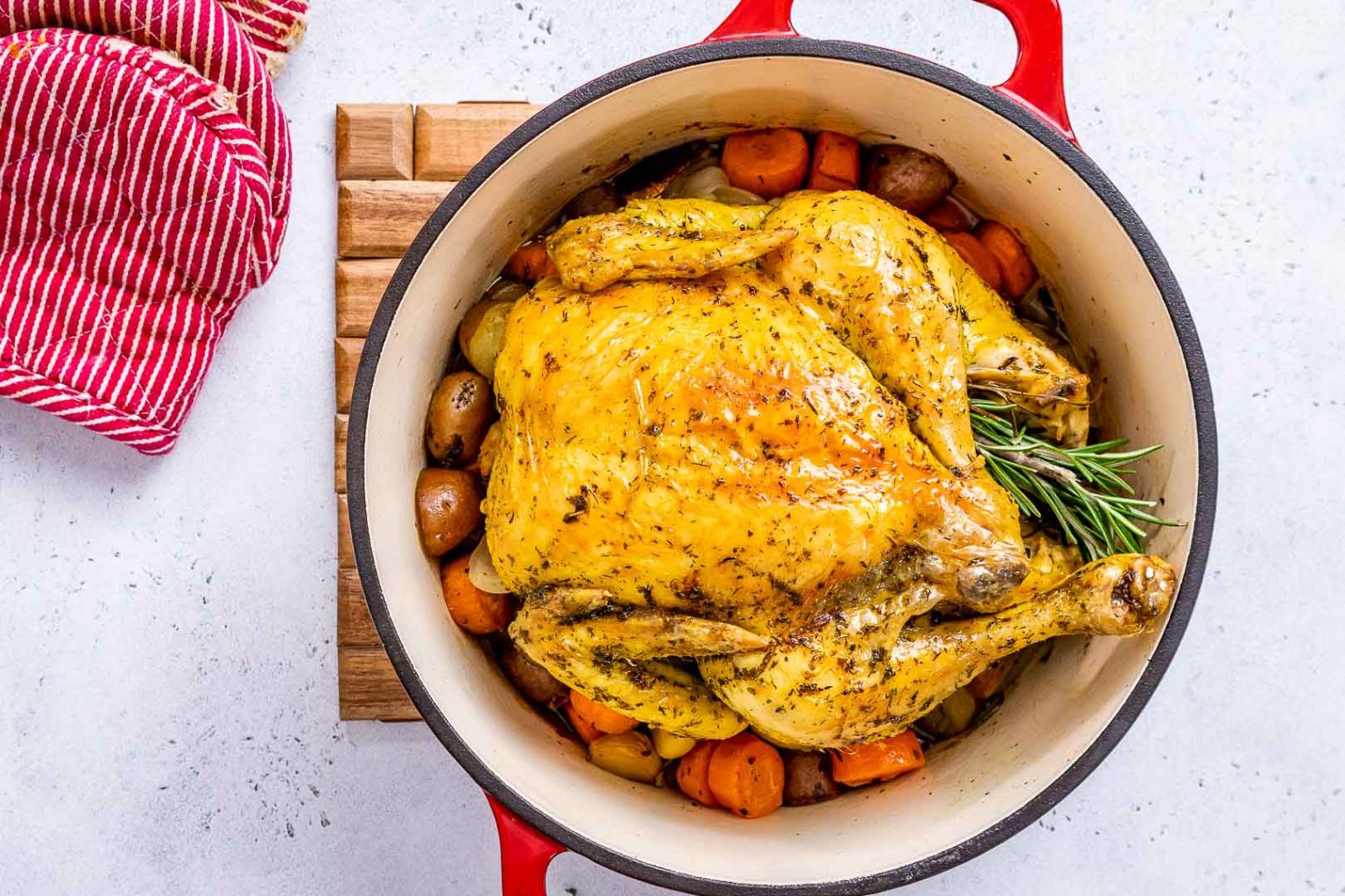 Simple Dutch Oven Baked Whole Chicken Clean Food Crush