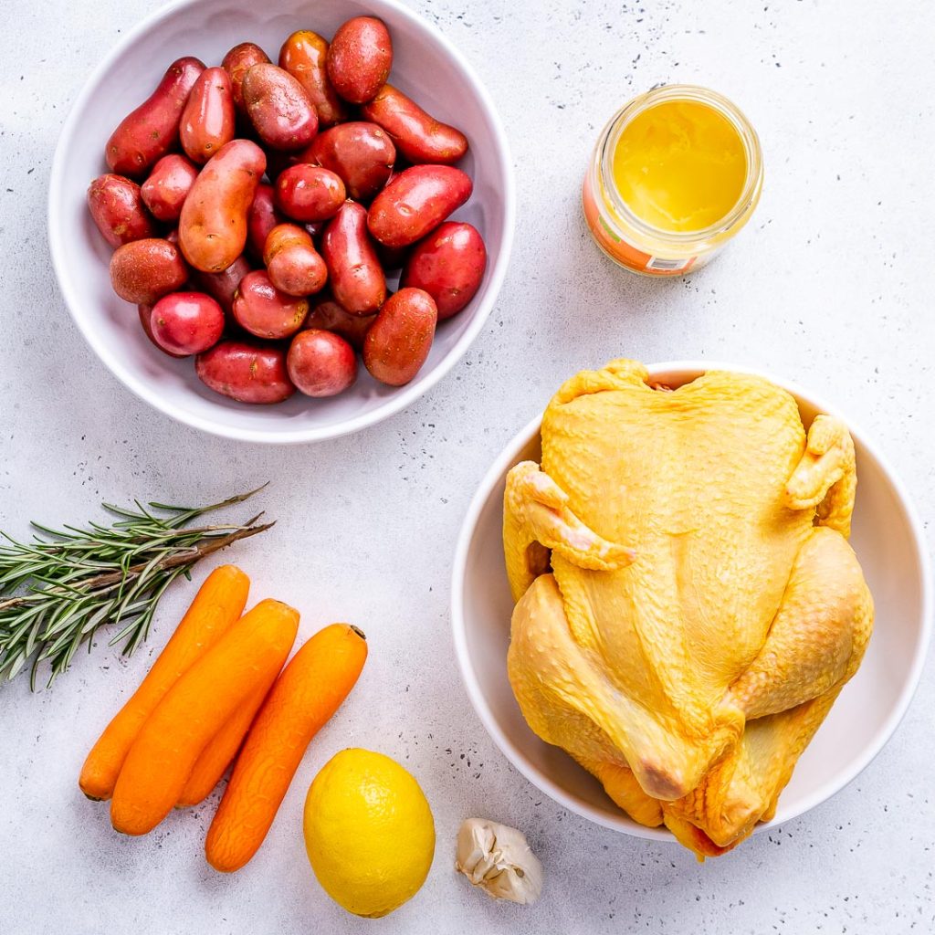 Simple Dutch Oven Baked Whole Chicken | Clean Food Crush