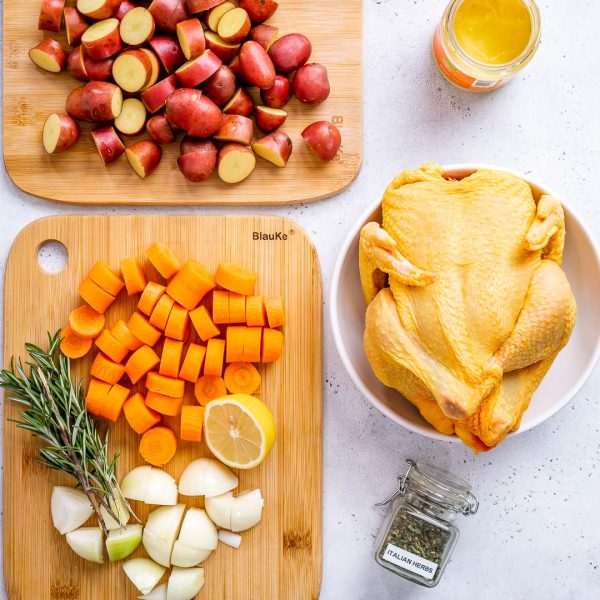 Simple Dutch Oven Baked Whole Chicken | Clean Food Crush