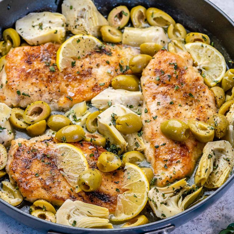 Chicken Artichoke Skillet 🫒🍋🧄 | Clean Food Crush