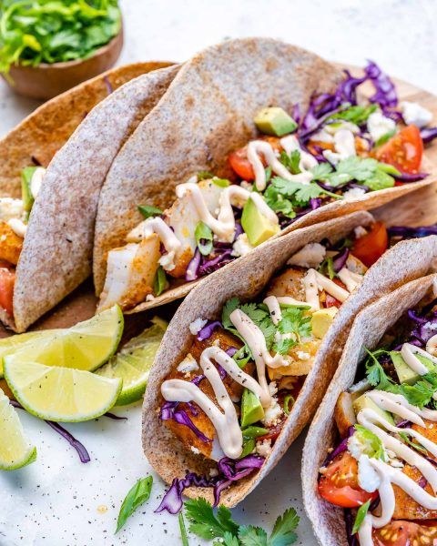 Quick N’ Easy Fish Tacos | Clean Food Crush