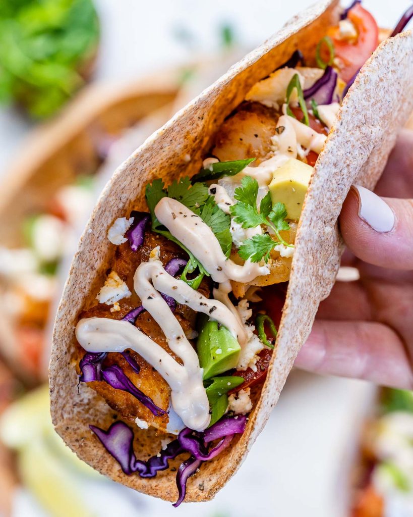 Quick N’ Easy Fish Tacos | Clean Food Crush
