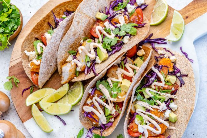 Quick N’ Easy Fish Tacos | Clean Food Crush