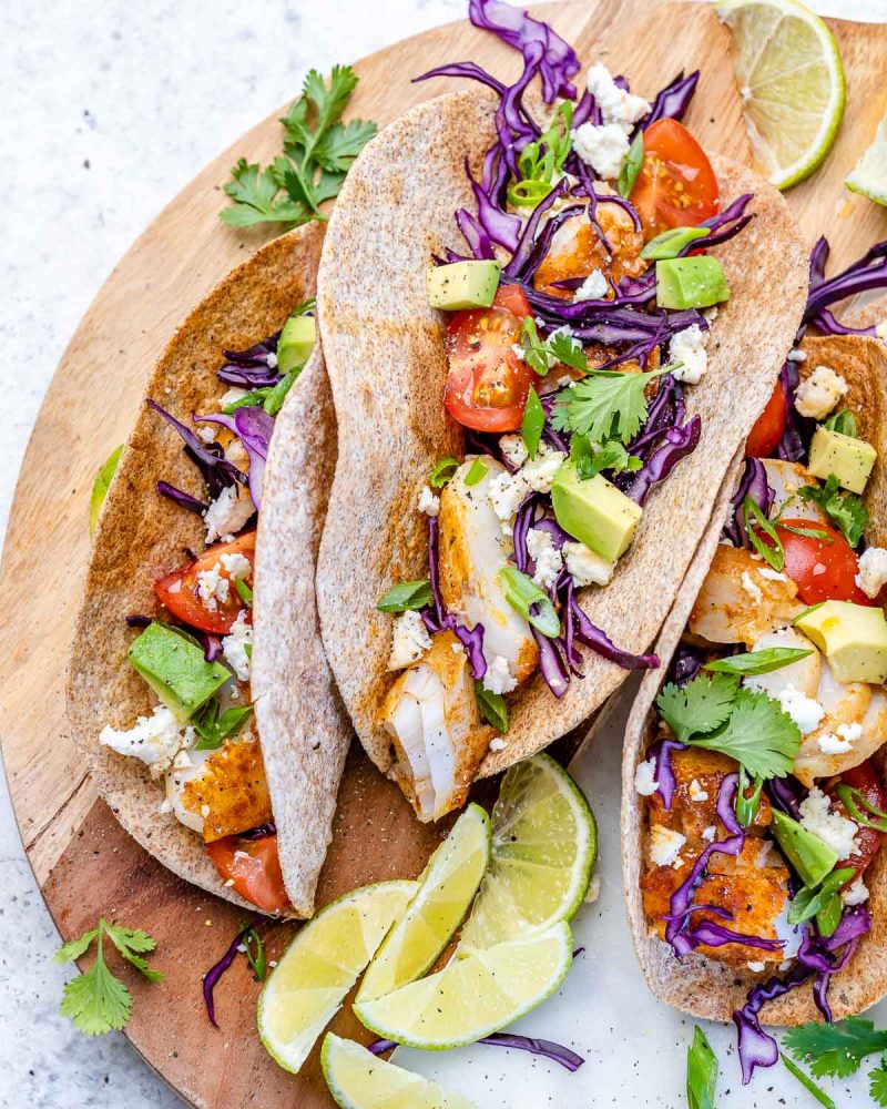 Quick N’ Easy Fish Tacos | Clean Food Crush