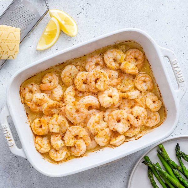 Parmesan Baked Shrimp | Clean Food Crush