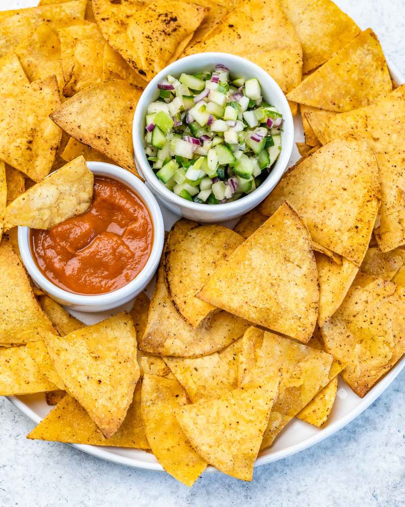 Easy Baked Tortilla Chips | Clean Food Crush