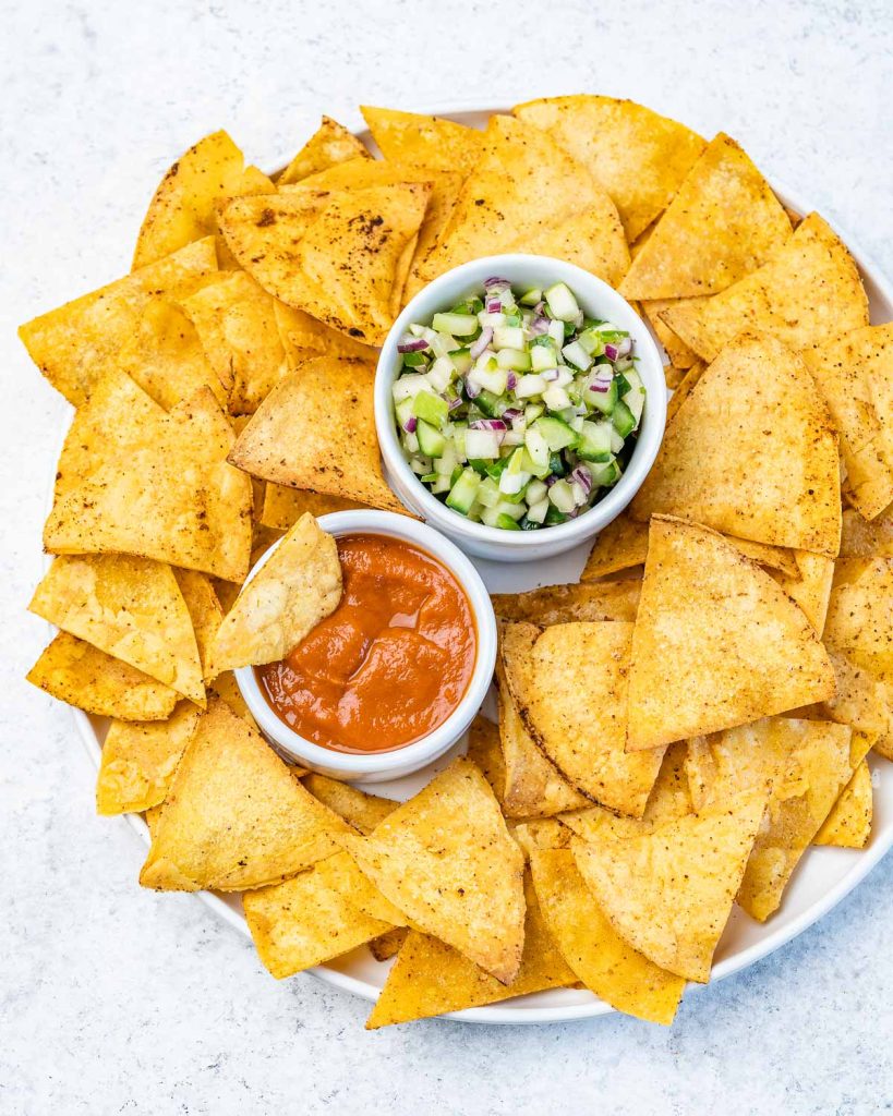 Easy Baked Tortilla Chips | Clean Food Crush